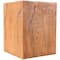 18" Natural Textured Wood Grain Outdoor Accent Table